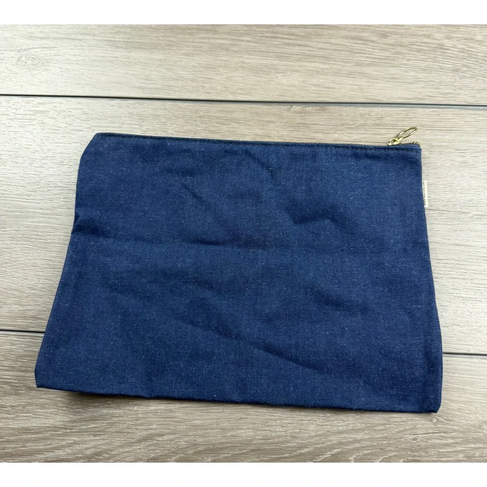 Maptote Unisex Pouch New York City Icon Graphic Denim Navy Blue OS